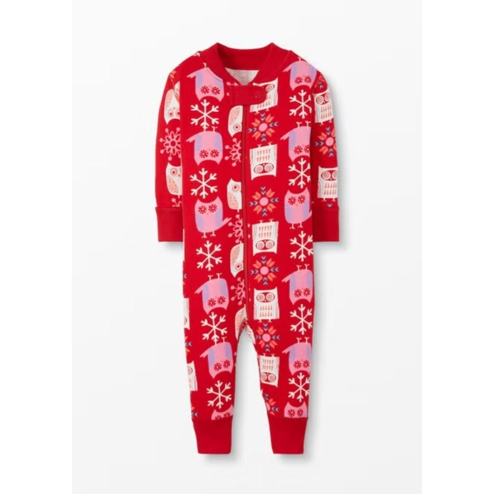 NWT Hanna Andersson 0-3 mo  holiday owl  sleeper -‎ size 50